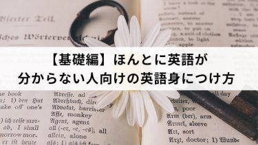【基礎編】ほんとに英語が分からない人向けの英語身につけ方